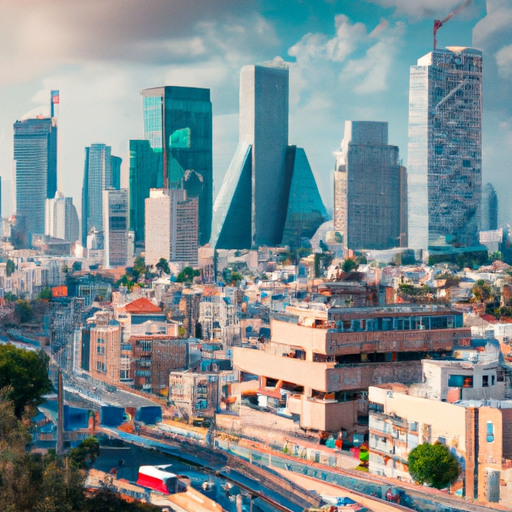 תמונה של קו הרקיע המודרני של תל אביב